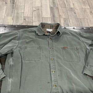 Carhartt Green Button-Up Shirt/jacket